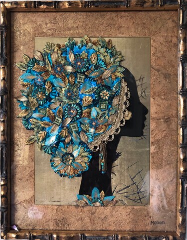 Arte textil titulada "OLYMPE" por Manon, Obra de arte original, Tela