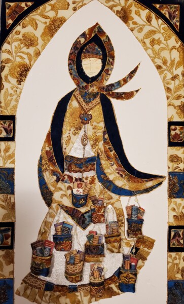 Art textile intitulée "ANNABELLE OU LA PAS…" par Manon, Œuvre d'art originale, Tissu