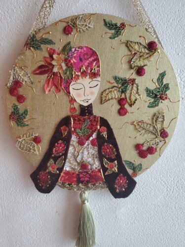 Текстильное искусство под названием ""ALBANE"" - Manon, Подлинное произведение искусства, Ткань