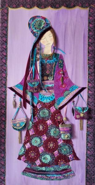Текстильное искусство под названием "TYANA" - Manon, Подлинное произведение искусства, Текстильное волокно