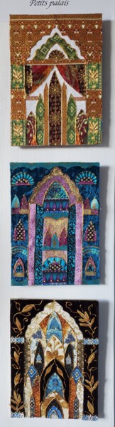Textile Art titled "Petits palais 2" by Manon, Original Artwork, Embroidery