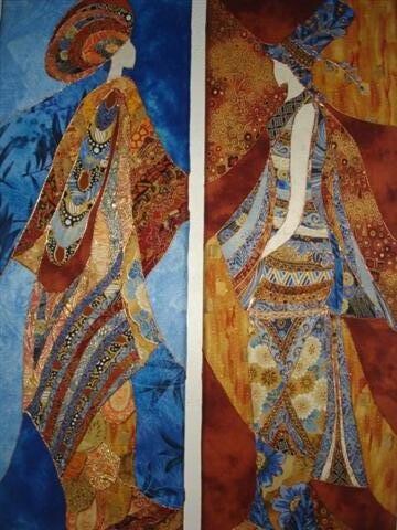Collages intitulée "les occirientales" par Manon, Œuvre d'art originale