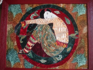 Textile Art titled "Tournebulle" by Manon, Original Artwork, Fabric