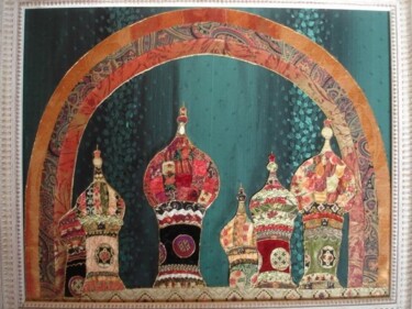 Textielkunst getiteld "L'arche des Elohimes" door Manon, Origineel Kunstwerk, Stof