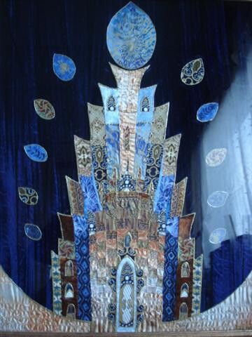 Art textile intitulée "Demain peut-être" par Manon, Œuvre d'art originale, Tissu