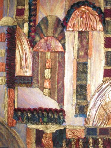 Arte têxtil intitulada "oasis" por Manon, Obras de arte originais, Tecido