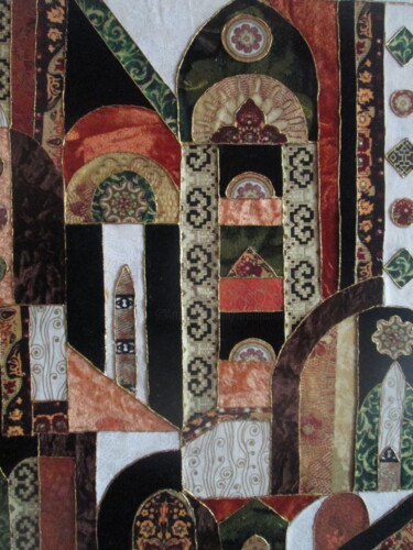 Textile Art titled "PERSEPOLIS" by Manon, Original Artwork, Fabric
