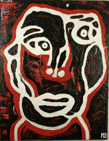 Peinture intitulée "Double Face" par Manon Dion, Œuvre d'art originale, Acrylique