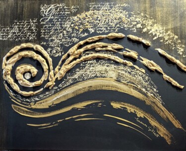 Malerei mit dem Titel "Arabesque" von Manon Gilbert, Original-Kunstwerk, Acryl Auf Keilrahmen aus Holz montiert
