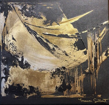 Malerei mit dem Titel "Vol de nuit" von Manon Gilbert, Original-Kunstwerk, Acryl Auf Keilrahmen aus Holz montiert