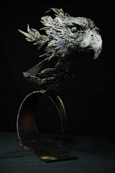 Rzeźba zatytułowany „Phoenix” autorstwa Alex & Manon, Oryginalna praca, Metale