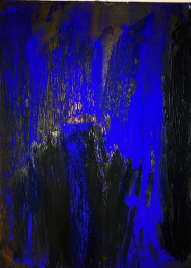 Peinture intitulée "Nuit noire" par Anaelle Galice, Œuvre d'art originale, Acrylique