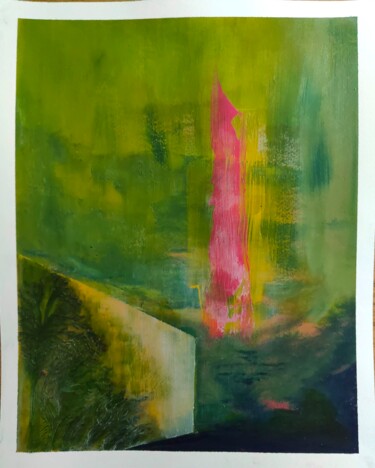 Schilderij getiteld "o muro 2" door Manoo Tedin, Origineel Kunstwerk, Acryl