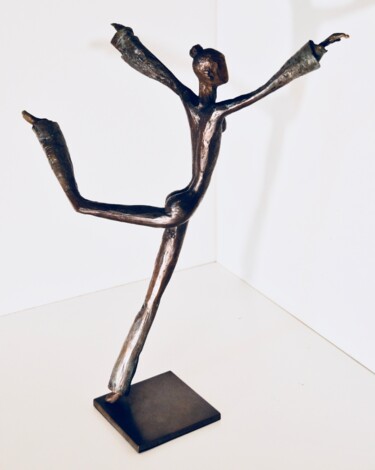 Sculpture intitulée "l'Envolée" par Manoyan, Œuvre d'art originale, Bronze