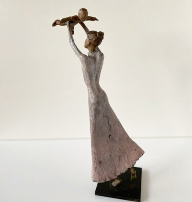 Escultura titulada "Douceur d'Enfance" por Manoyan, Obra de arte original, Bronce