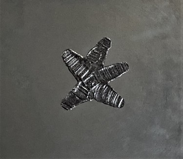 Картина под названием "'DEEP PURPLE STAR'…" - Manuel Santiago, Подлинное произведение искусства, Акрил Установлен на Деревян…