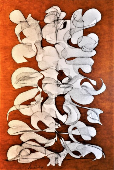 Pintura titulada "'CONCEPTO A'  2002" por Manuel Santiago, Obra de arte original, Oleo Montado en Bastidor de camilla de mad…