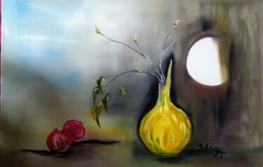 Painting titled "The Voice of Life" by Mansoureh Ashrafi, Original Artwork, Oil