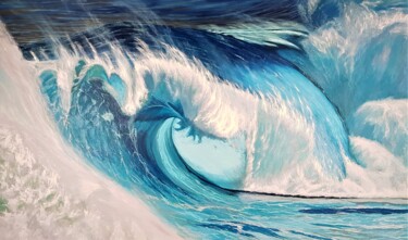 Pintura titulada "Mother wave" por Mantas Naulickas, Obra de arte original, Oleo