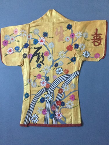 Painting titled "Kimono" by Valerie Laubie, Original Artwork, Collages