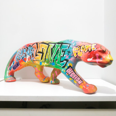 Escultura intitulada "Vandal Tiger" por This Is Not A Toy, Obras de arte originais, Marcador