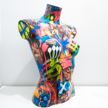 Sculpture intitulée "Body Language" par This Is Not A Toy, Œuvre d'art originale, Acrylique