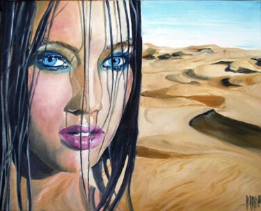 Peinture intitulée "desert" par Manu Surreabulliste, Œuvre d'art originale
