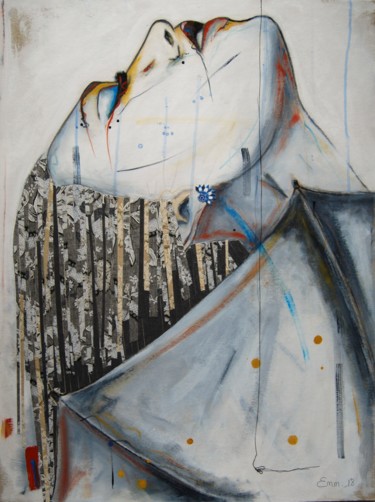 Malarstwo zatytułowany „Gertrude” autorstwa Emmanuelle Martin, Oryginalna praca, Akryl
