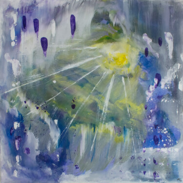 Картина под названием "Follow the sun" - Manuel Backer, Подлинное произведение искусства, Акрил Установлен на Деревянная рам…