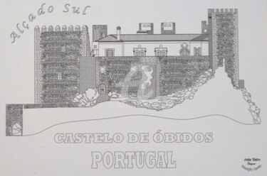 Artesanato intitulada "castelo-de-obidos.j…" por Assunção Carreto, Obras de arte originais