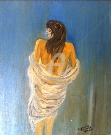 Pintura intitulada "nu-femenino-vi.jpg" por Assunção Carreto, Obras de arte originais, Óleo