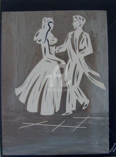 Pintura intitulada "danca-comigo-iii.jpg" por Assunção Carreto, Obras de arte originais