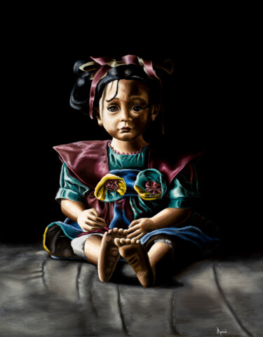 Картина под названием "Silence" - Manuel Dampeyroux, Подлинное произведение искусства, Масло