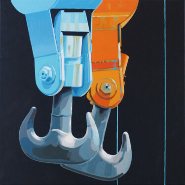 Malarstwo zatytułowany „ROTTERDAM 03” autorstwa Manuel Di Chiara, Oryginalna praca, Akryl Zamontowany na Drewniana rama noszy