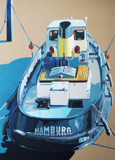 Pittura intitolato "HAMBURG" da Manuel Di Chiara, Opera d'arte originale, Acrilico Montato su Telaio per barella in legno