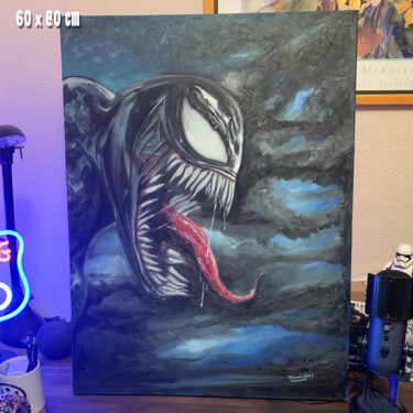 Malerei mit dem Titel "Venom pintura al ól…" von Manuel Domínguez Torres, Original-Kunstwerk, Öl