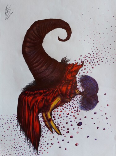 Pintura intitulada "Aquelarre" por Manuel Garcia, Obras de arte originais, Canetac de aerossol