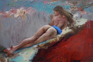 Peinture intitulée "Sirène" par Manuel Leonardi, Œuvre d'art originale