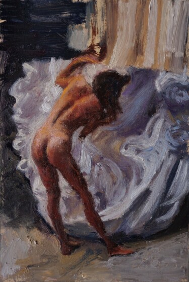 Painting titled "Sculpture" by Manuel Leonardi, Original Artwork, Oil