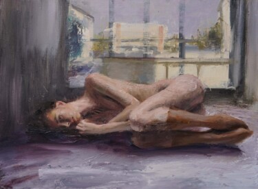 Pintura titulada "Réveillée" por Manuel Leonardi, Obra de arte original, Oleo