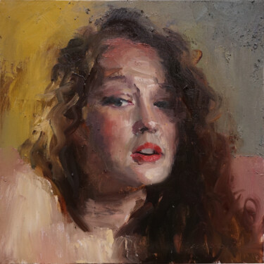 Painting titled "Amandine" by Manuel Leonardi, Original Artwork, Oil