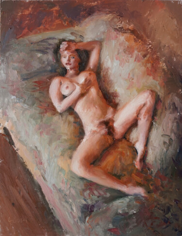 Painting titled "Adriana" by Manuel Leonardi, Original Artwork, Oil