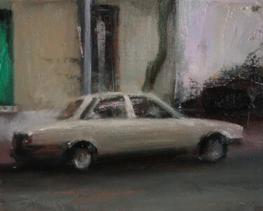 Painting titled "505 peugeot" by Manuel Leonardi, Original Artwork, Oil