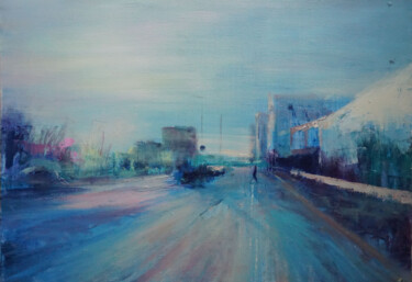 Painting titled "Joinville matin 2" by Manuel Leonardi, Original Artwork, Oil