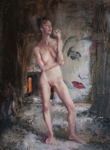 Malerei mit dem Titel "Nuits blanches" von Manuel Leonardi, Original-Kunstwerk, Öl