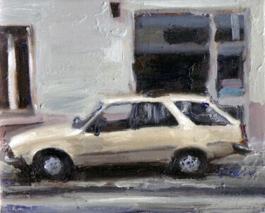 Painting titled "renault 18 break" by Manuel Leonardi, Original Artwork, Oil