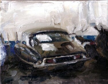 Schilderij getiteld "ds citroen" door Manuel Leonardi, Origineel Kunstwerk, Olie