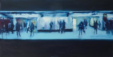 Картина под названием "RER 2 sept10" - Manuel Leonardi, Подлинное произведение искусства, Масло