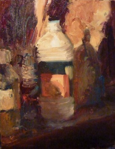 Malerei mit dem Titel "nocturne" von Manuel Leonardi, Original-Kunstwerk, Öl