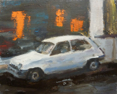 Peinture intitulée "Renault 5" par Manuel Leonardi, Œuvre d'art originale, Huile
